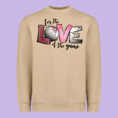 For The Love Of The Game Volleyball Heavyweight Sweatshirt Designed By Jasminsmagicworld
