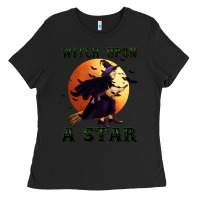 Black witch upon a star Ladies Tee - BundleAndBundleShop