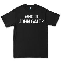 Black who is john galt libertarian and book quote t shirt Premium Tee - linhVisuals