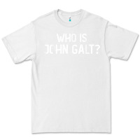 White who is john galt libertarian and book quote t shirt Premium Tee - linhVisuals