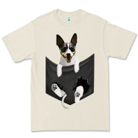 Bone rat terrier dog in pocket, rattie puppy, ratting terrier t shirt Premium Tee - linhVisuals