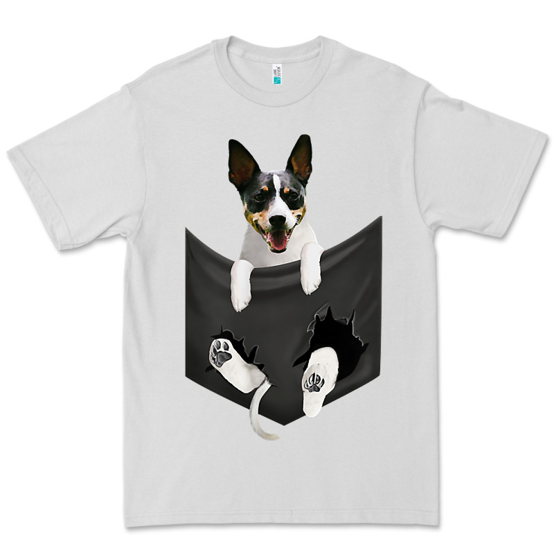Rat Terrier Dog In Pocket, Rattie Puppy, Ratting Terrier T Shirt Premium Tee by linhVisuals | Teevron