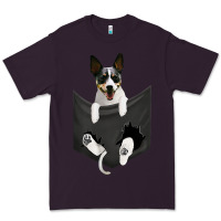 Plum rat terrier dog in pocket, rattie puppy, ratting terrier t shirt Premium Tee - linhVisuals