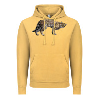 Vintage Mustard Ocelot Vintage Hoodie - LillyAllenDesigns