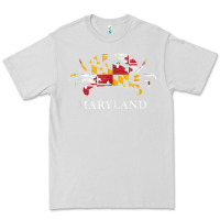 Dove Grey retro maryland crab state flag vintage travel tank top Premium Tee - linhVisuals