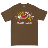 Cacao retro maryland crab state flag vintage travel tank top Premium Tee - linhVisuals