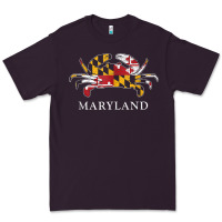 Plum retro maryland crab state flag vintage travel tank top Premium Tee - linhVisuals