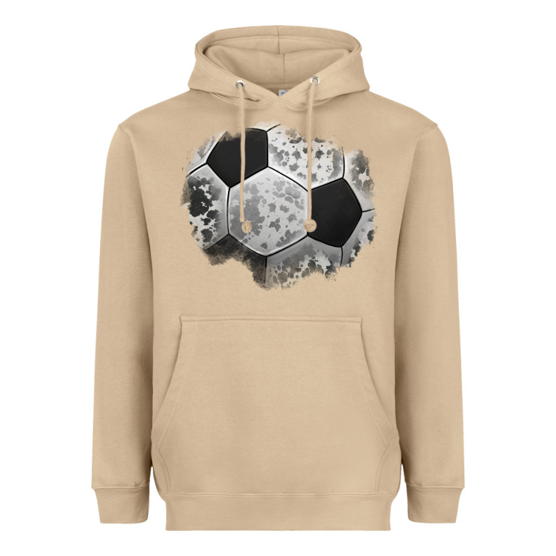 Cowhide Soccer Patch Heavyweight Hoodie by Jasminsmagicworld | Teevron
