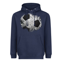 Navy cowhide soccer patch Heavyweight Hoodie - Jasminsmagicworld