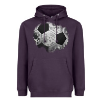 Plum cowhide soccer patch Heavyweight Hoodie - Jasminsmagicworld