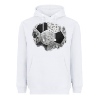 White cowhide soccer patch Heavyweight Hoodie - Jasminsmagicworld