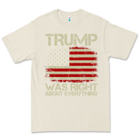 Bone vintage usa american flag trump was right about everything pullover ho Premium Tee - linhVisuals
