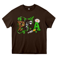 Chocolate Brown St. Patrick's Day PCA Heavy Core Tee - OliviaCreatesArt