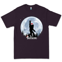 Plum santa bigfoot christmas rock funny sasquatch believe xmas t shirt Premium Tee - linhVisuals