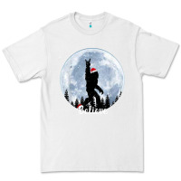 White santa bigfoot christmas rock funny sasquatch believe xmas t shirt Premium Tee - linhVisuals