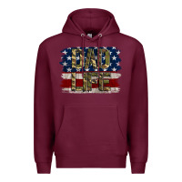 Burgundy Dad Life Premium Hoodie - Jasminsmagicworld
