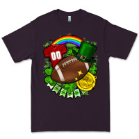 Plum St. Patrick's Day American Football Premium Tee - FaDigitalArtStudio