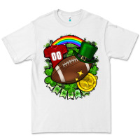White St. Patrick's Day American Football Premium Tee - FaDigitalArtStudio