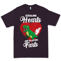 Plum stealing hearts and blasting farts valentine's day t shirt Premium Tee - linhVisuals