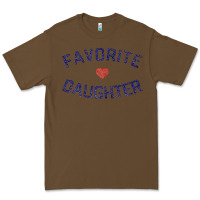 Cacao womens favorite daughter heart distressed vintage faded classic t shir Premium Tee - linhVisuals