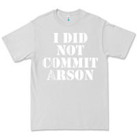 Dove Grey i did not commit arson for arson investigator t shirt Premium Tee - linhVisuals