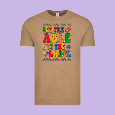 See The Able Not The Label Vintage Tee Designed By Cowhidedigitalart