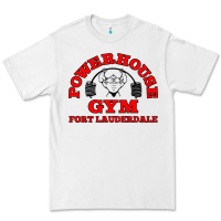White POWERHOUSE GYM CLASSIC Premium Tee - linhVisuals