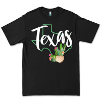 Texas State Map Pride Cactus Vintage Texas Sweatshirt Premium Tee | Teevron