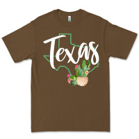 Cacao texas state map pride cactus vintage texas sweatshirt Premium Tee - linhVisuals