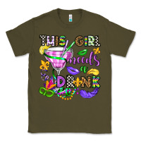 Army Green this girl needs a drink Classic Tee - OliviaCreatesArt