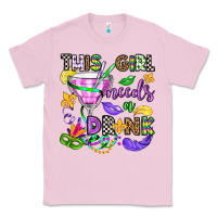 Bubblegum Pink this girl needs a drink Classic Tee - OliviaCreatesArt