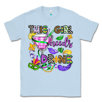Dusty Blue this girl needs a drink Classic Tee - OliviaCreatesArt