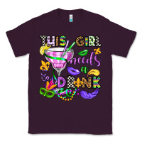 Plum this girl needs a drink Classic Tee - OliviaCreatesArt