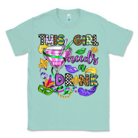 Seafoam this girl needs a drink Classic Tee - OliviaCreatesArt