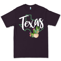 Plum texas state map pride cactus vintage texas sweatshirt Premium Tee - linhVisuals