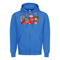 True Royal strawberry coffee cups Zipper Hoodie - Jasminsmagicworld