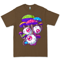 Cacao psychedelic mushroom hippie magic fungus shrooms trance rave t shirt Premium Tee - linhVisuals