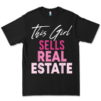 Black this girl sells real estate realtor real estate agent broker t shirt Premium Tee - linhVisuals
