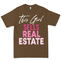 Cacao this girl sells real estate realtor real estate agent broker t shirt Premium Tee - linhVisuals