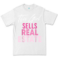 White this girl sells real estate realtor real estate agent broker t shirt Premium Tee - linhVisuals