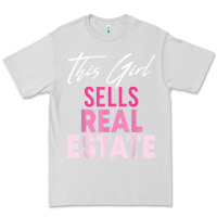 Dove Grey this girl sells real estate realtor real estate agent broker t shirt Premium Tee - linhVisuals