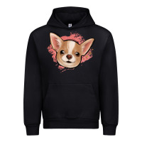 Black chihuahua pink glitter Urban Hoodie - Jasminsmagicworld