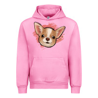 Fuchsia Pink chihuahua pink glitter Urban Hoodie - Jasminsmagicworld