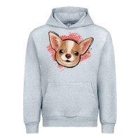 Heather Grey chihuahua pink glitter Urban Hoodie - Jasminsmagicworld
