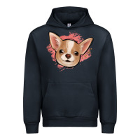 Navy chihuahua pink glitter Urban Hoodie - Jasminsmagicworld
