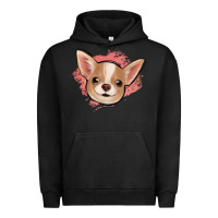 Pigment Black chihuahua pink glitter Urban Hoodie - Jasminsmagicworld