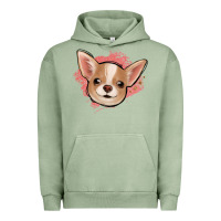 Pigment Oil Green chihuahua pink glitter Urban Hoodie - Jasminsmagicworld
