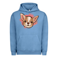 Pigment Pebble Blue chihuahua pink glitter Urban Hoodie - Jasminsmagicworld
