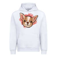 White chihuahua pink glitter Urban Hoodie - Jasminsmagicworld