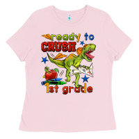 Bubblegum Pink ready to crush 1st grade Ladies Tee - BundleAndBundleShop